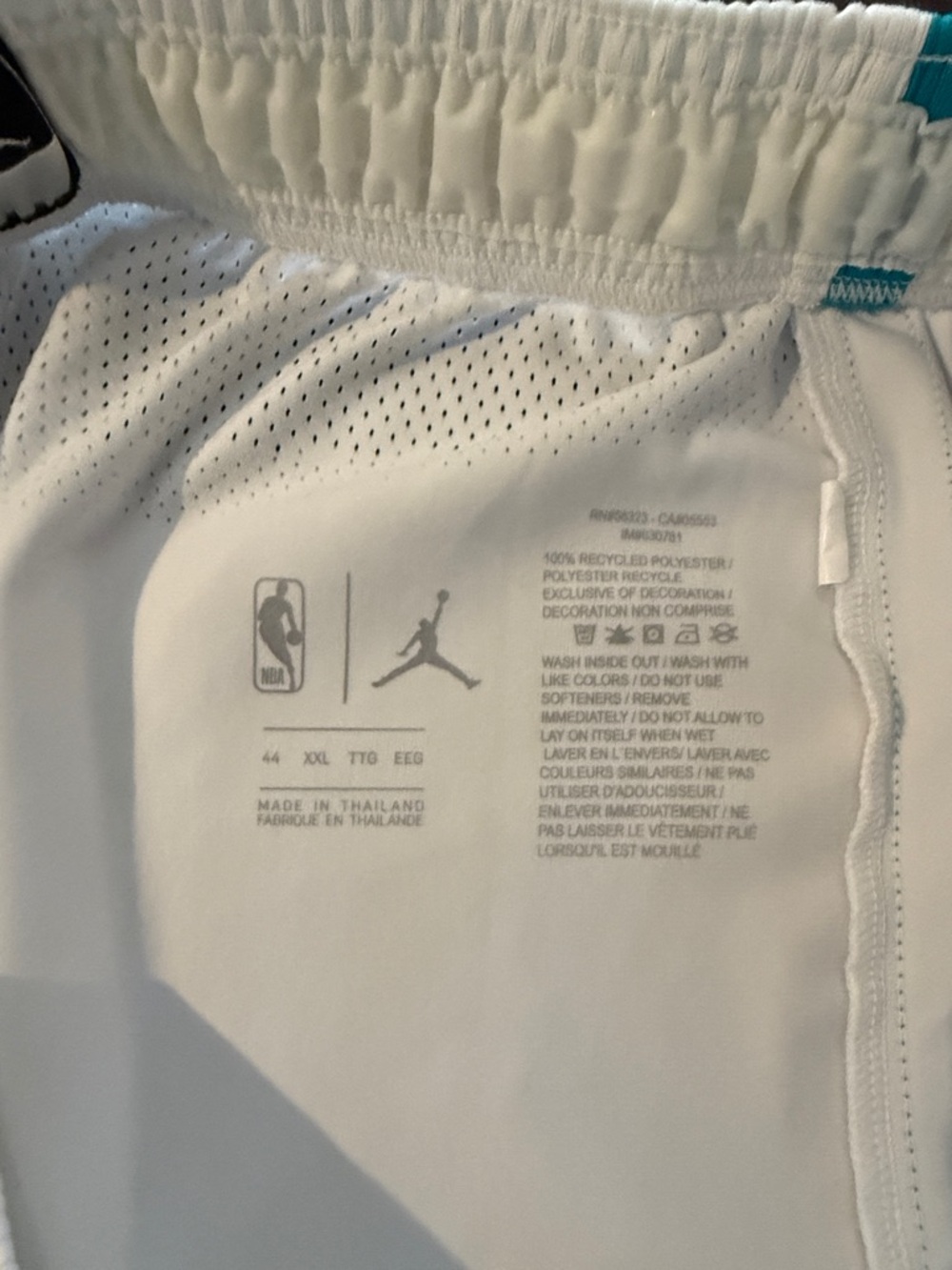 Jordan Charlotte Hornets On Court Player Shorts Nike 44 Pro Cut Game - Picture 11 of 13